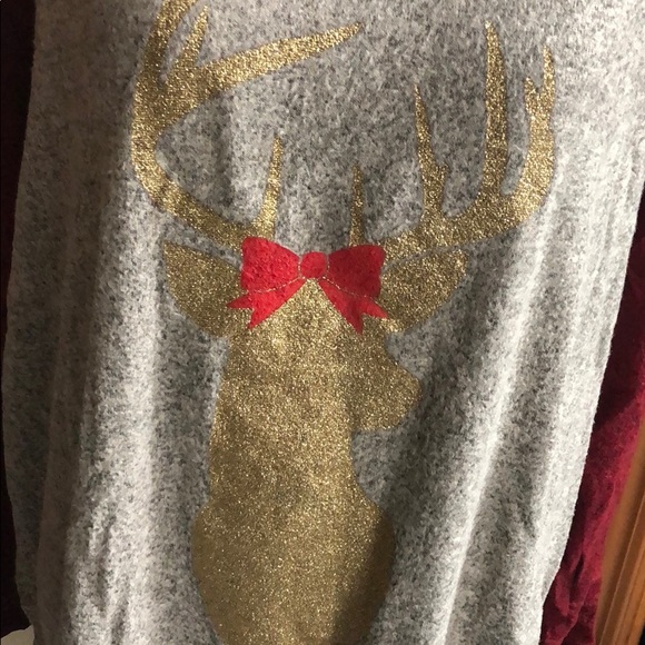 Moa Moa glittery deer head swing top - Picture 2 of 7